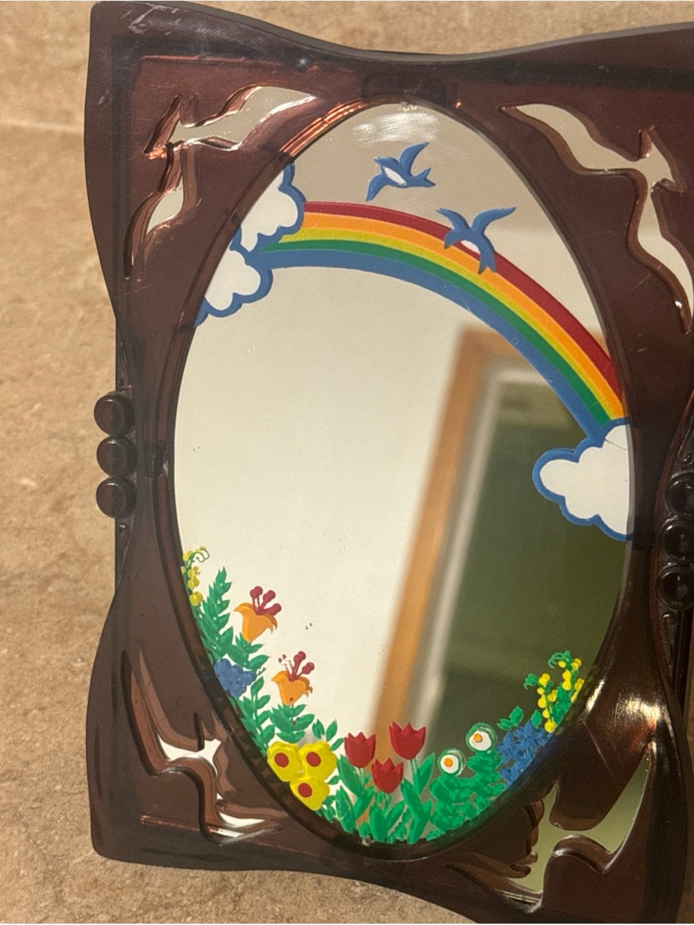 Vintage 1978 Yap’s "Somewhere Over the Rainbow" Mirror Music Box